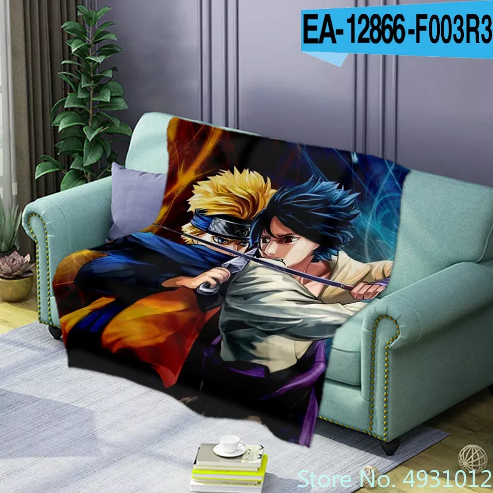 Christmas Throw Blanket - Hot Anime Uchiha Sasuke Naruto Vortex
