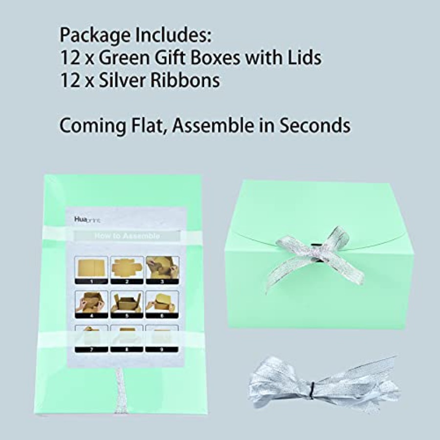 12 Sets Turquoise Green Gift B - Gift Box Wrap Set review and price