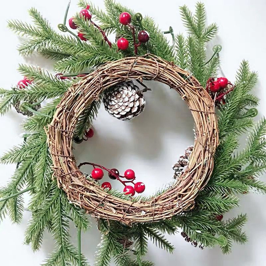 Artificial Rattan Frame Home R - Christmas Wreath Fake review and price