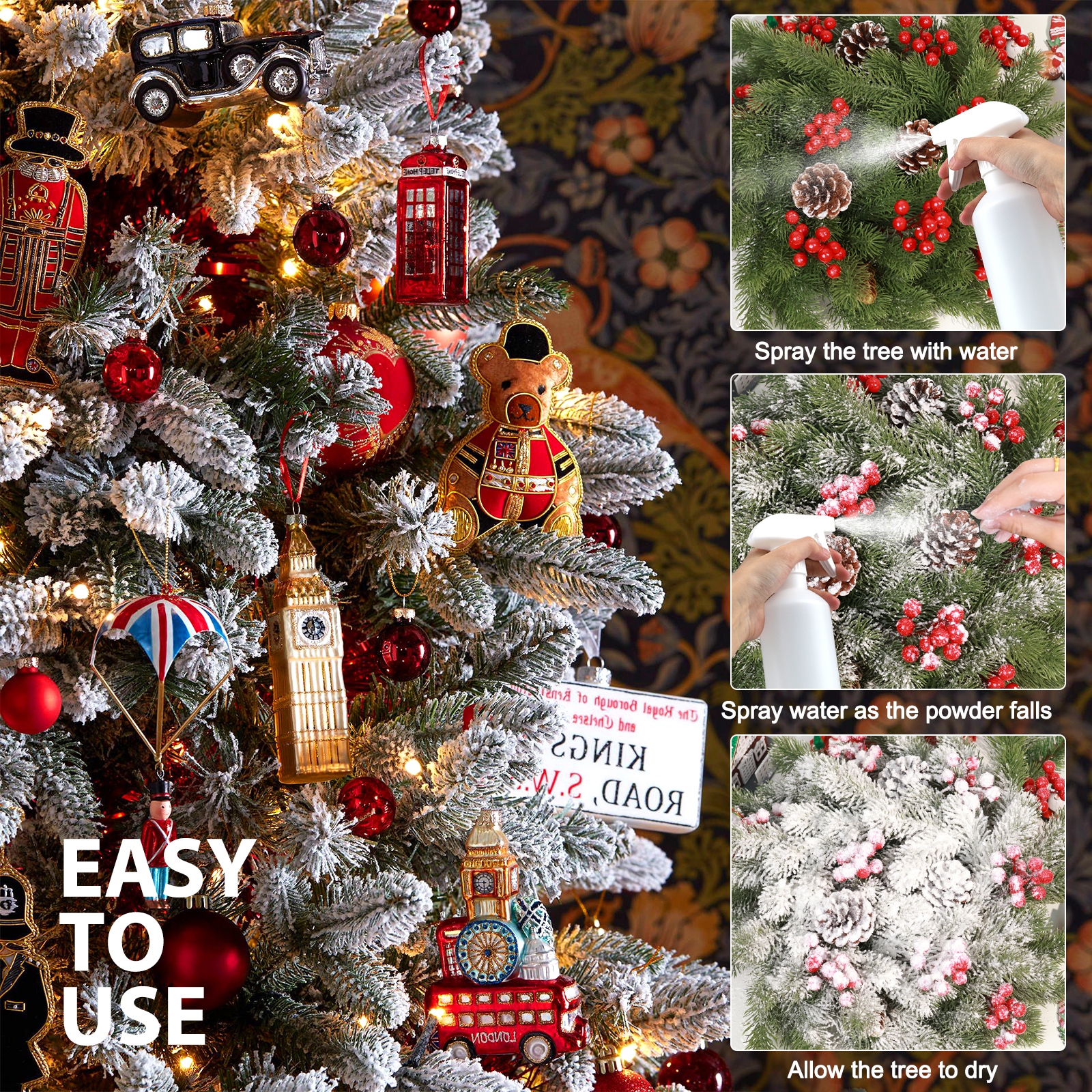 3.4 Lbs Artificial Snow Flocki - Christmas Wreath Fake review and price