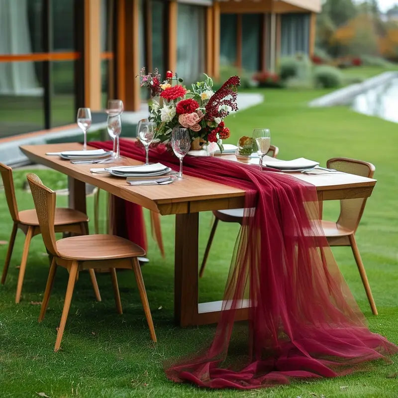 Gauze Table Runner Sheer Arch  - Christmas Table Runner review and price