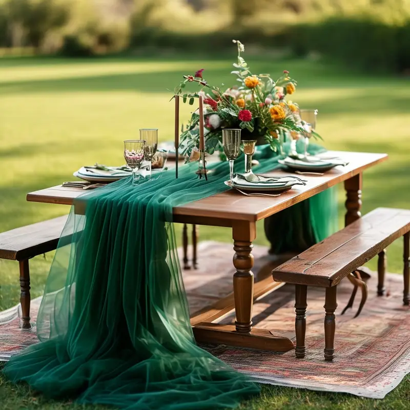 Gauze Table Runner Sheer Arch  - Christmas Table Runner review and price