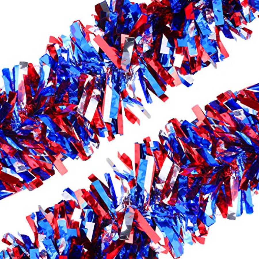 33FT Patriotic Glitter Tinsel  - Tinsel Garland Decoration review and price