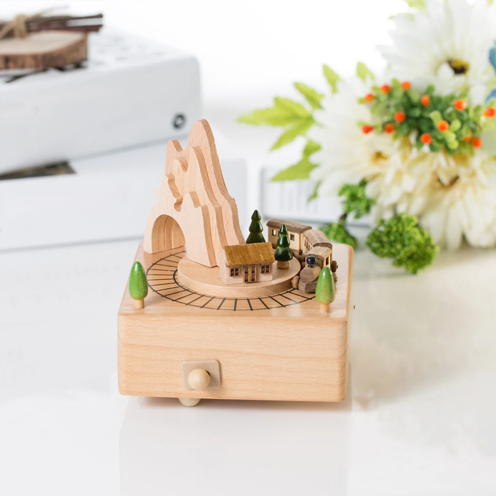 Wooden Carousel Music Box Orna - Snow Globe Musical review and price