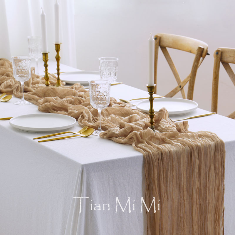 Semi-Sheer Gauze Table Runner  - Christmas Table Runner review and price