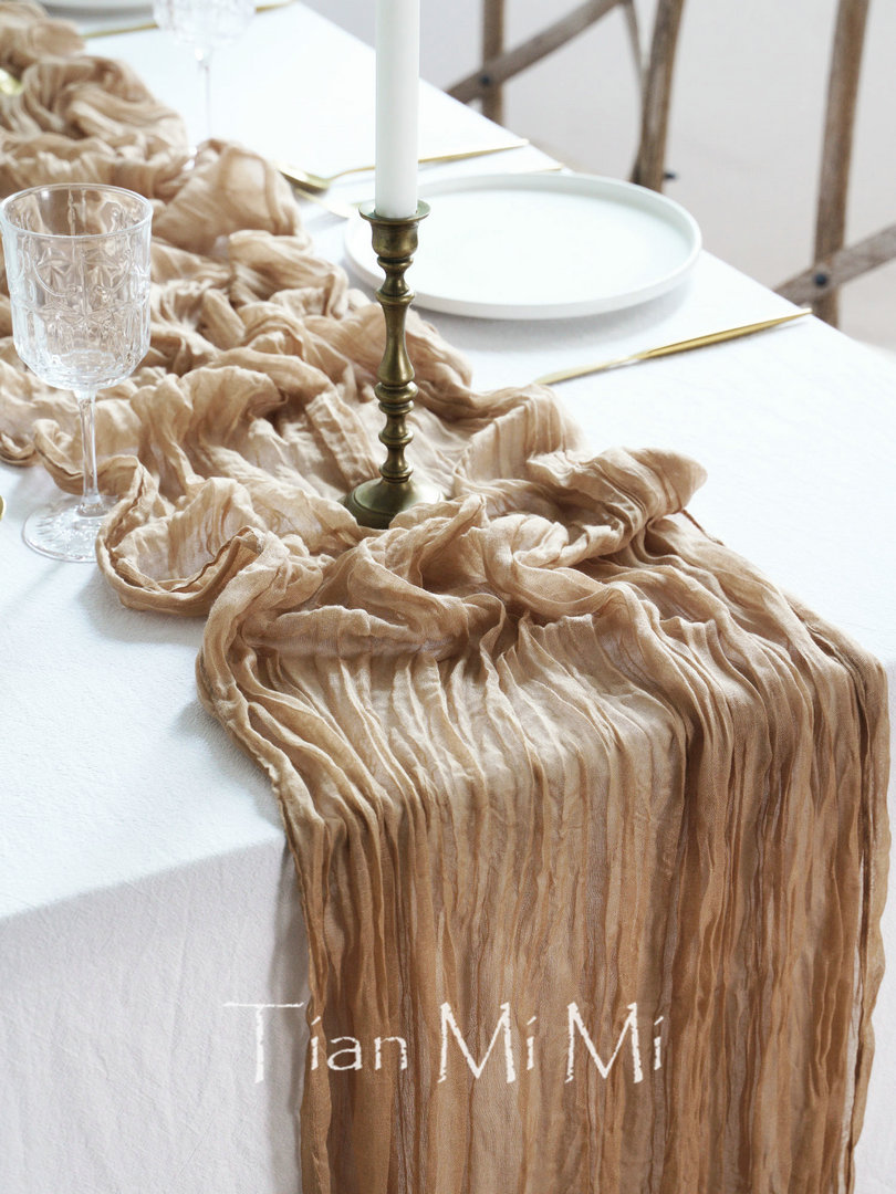 Semi-Sheer Gauze Table Runner  - Christmas Table Runner review and price