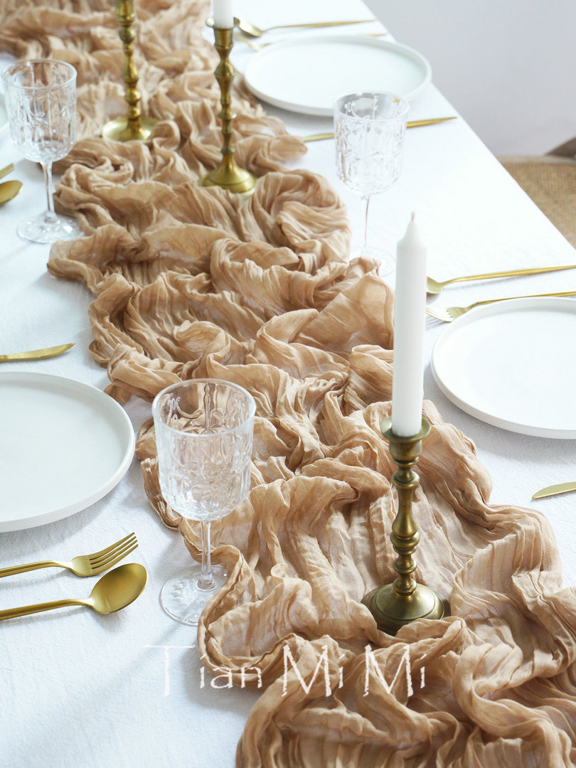 Semi-Sheer Gauze Table Runner  - Christmas Table Runner review and price