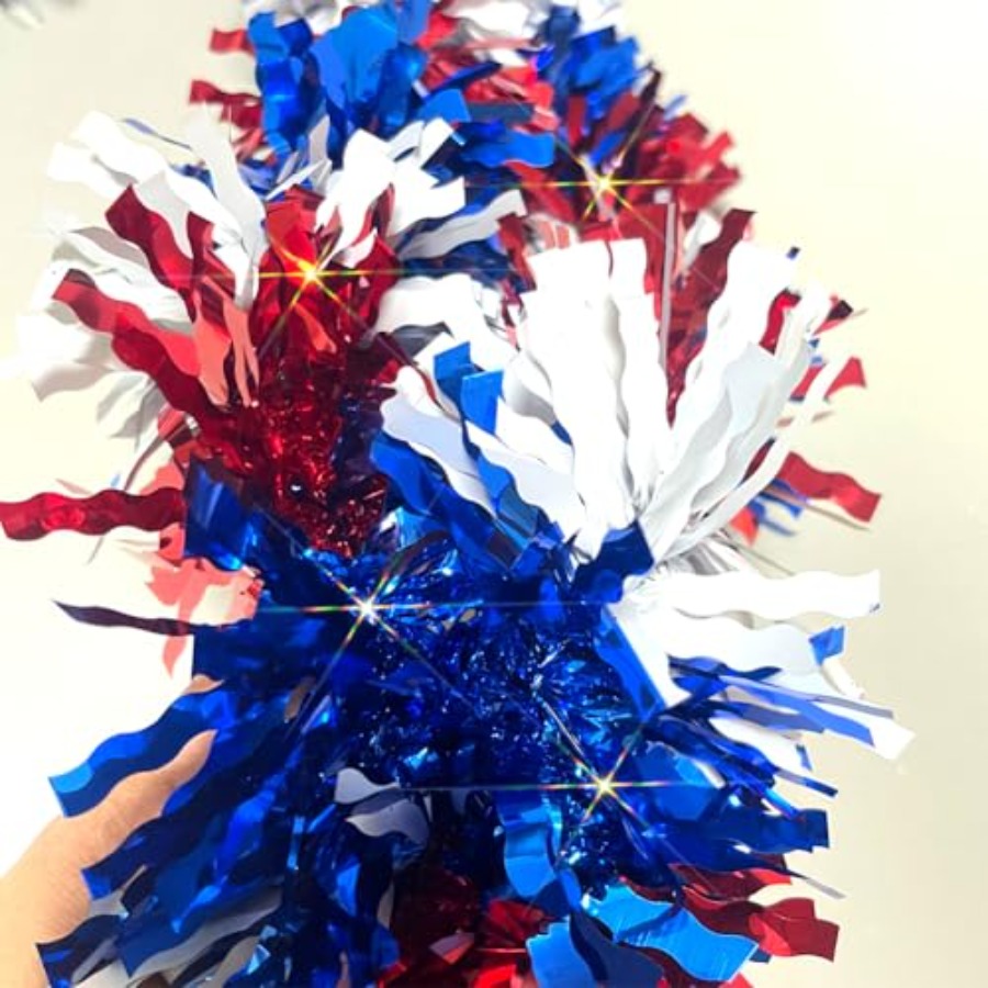 33 Ft 4th of July Patriotic Ti - Tinsel Garland Decoration review and price