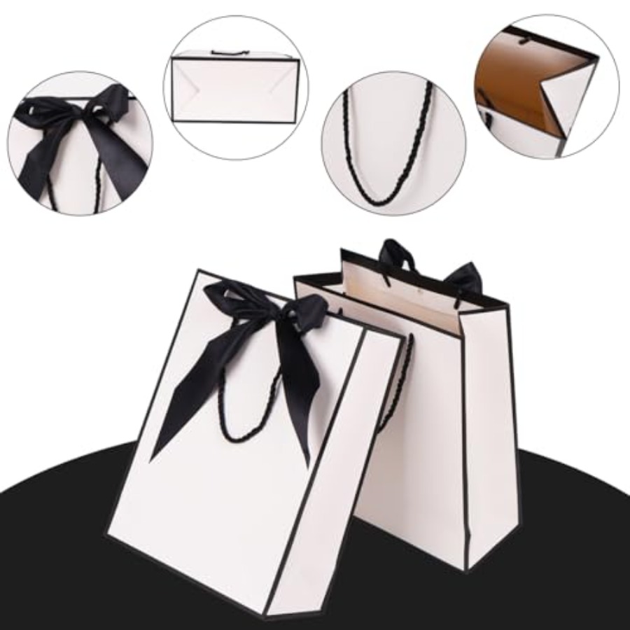Gift Bags for Presents, 2 Pack - Ribbon Bow Gift review and price