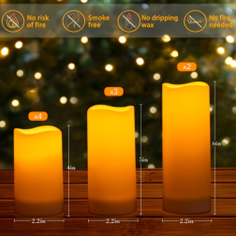 72-Piece Flameless Flickering  - Holiday Candle Set review and price