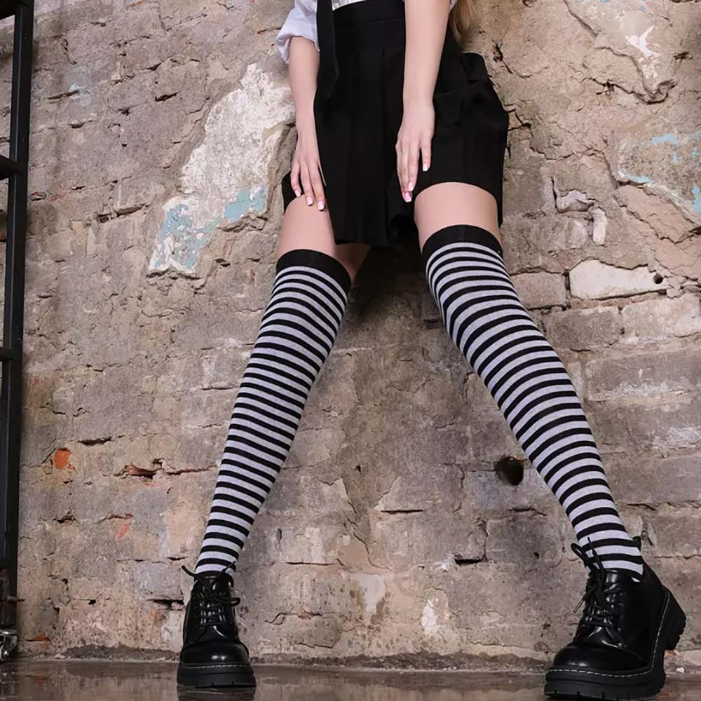 Autumn Stripes Over Knee Thigh - Christmas Stocking Hanging review and price