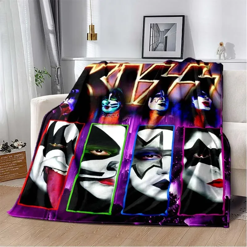 KISS Band Pattern Throw Blanke - Christmas Throw Blanket review and price