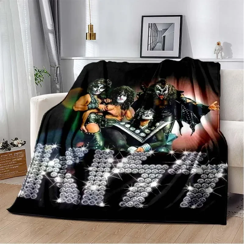 KISS Band Pattern Throw Blanke - Christmas Throw Blanket review and price