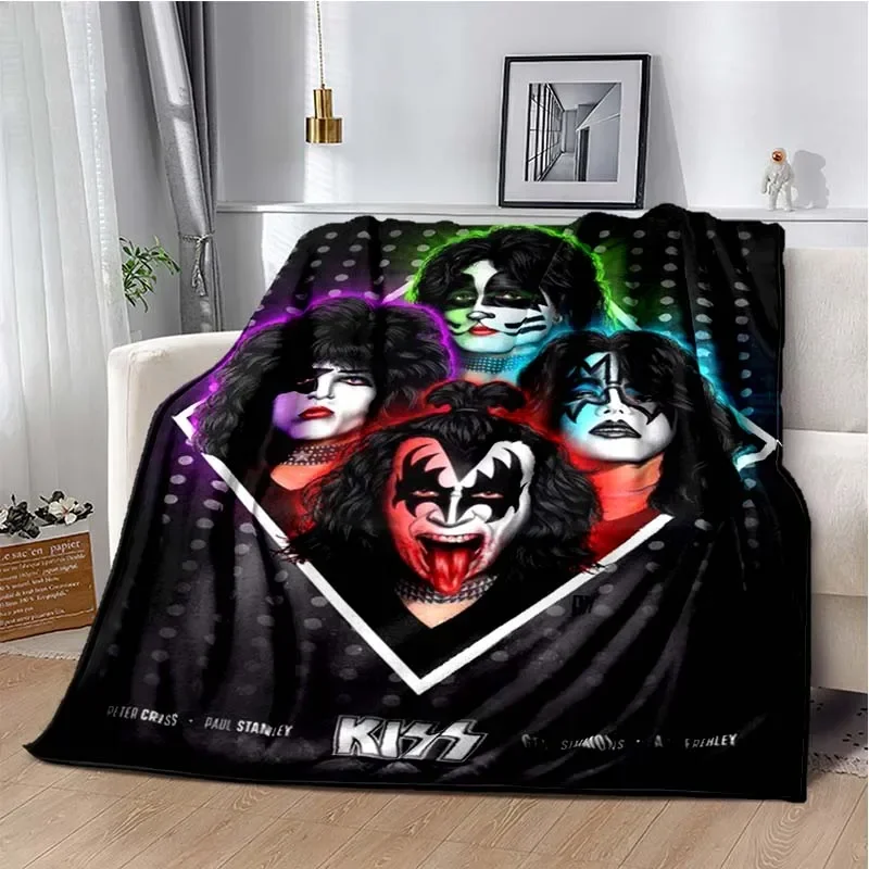 KISS Band Pattern Throw Blanke - Christmas Throw Blanket review and price