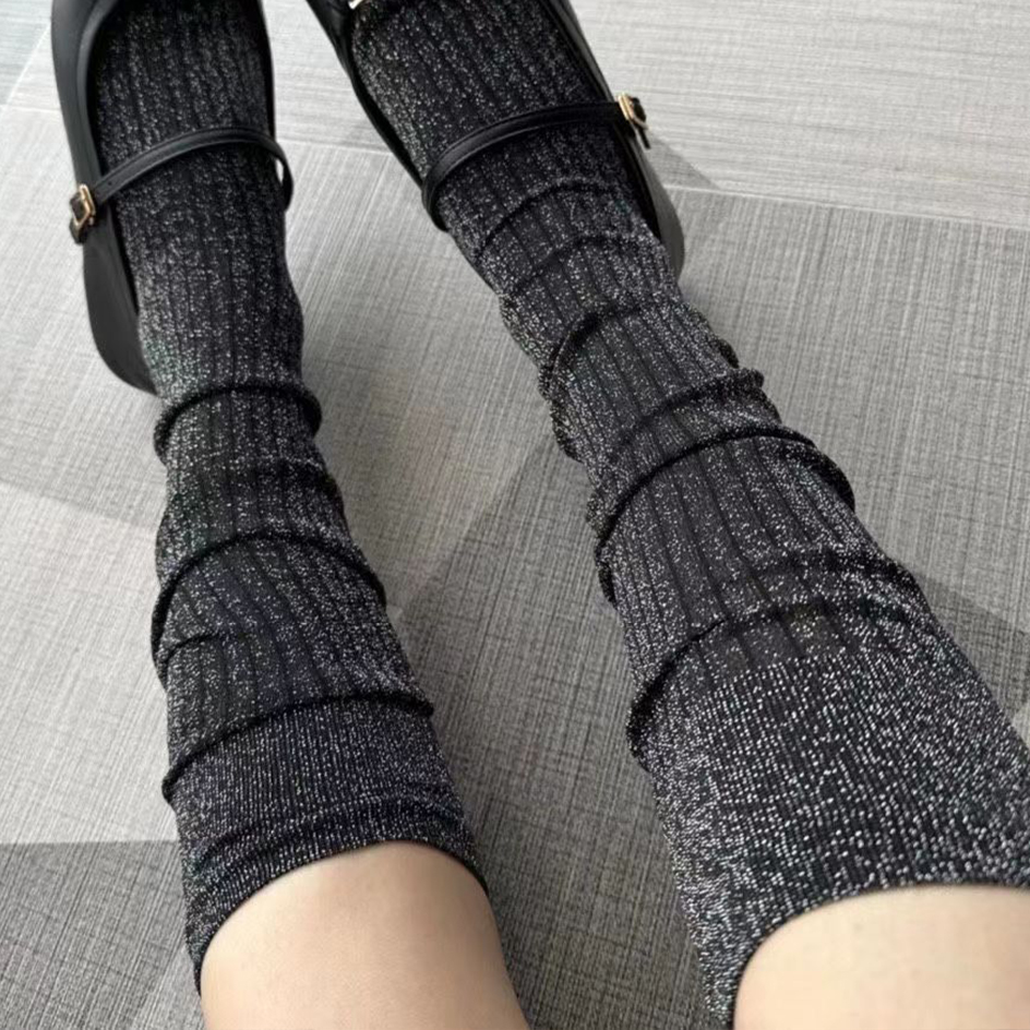 Glitter Long Socks For Women F - Christmas Stocking Hanging review and price