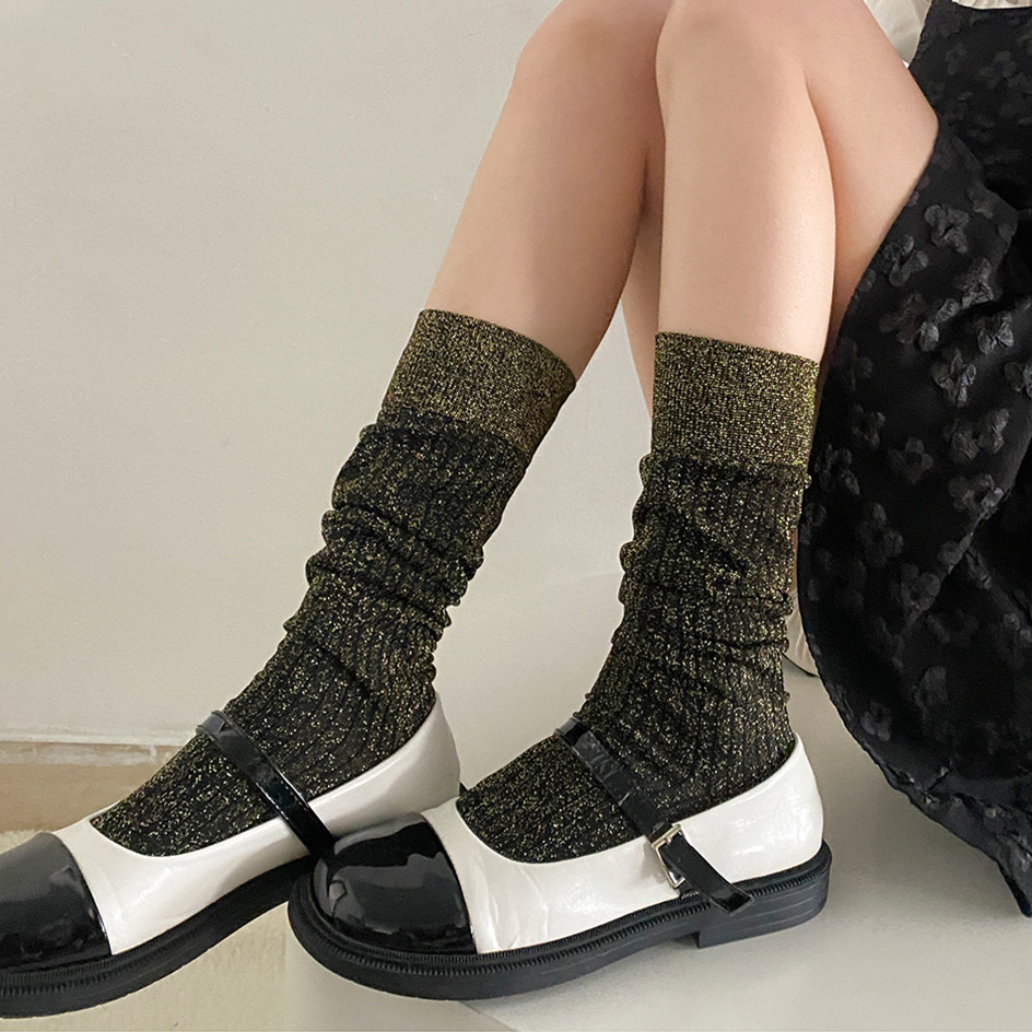 Glitter Long Socks For Women F - Christmas Stocking Hanging review and price