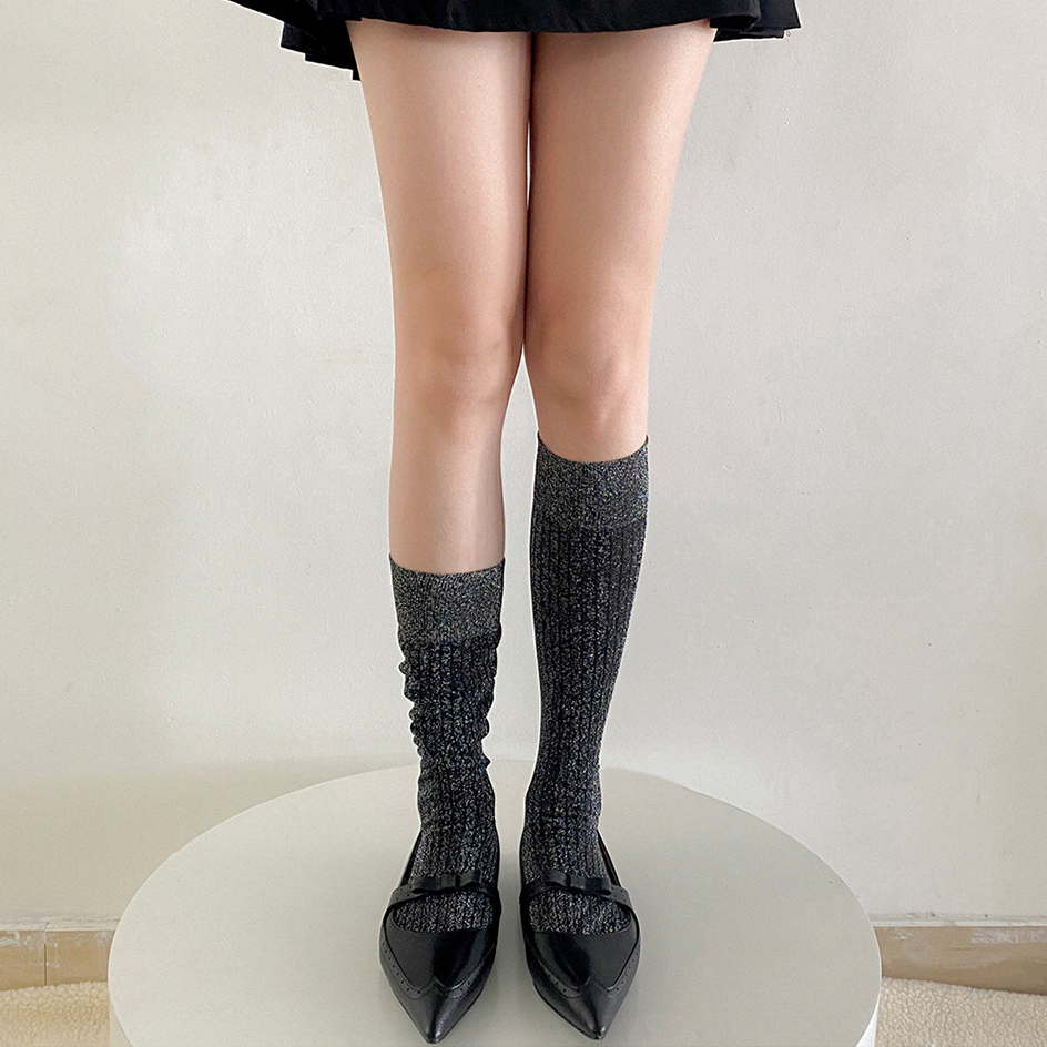 Glitter Long Socks For Women F - Christmas Stocking Hanging review and price
