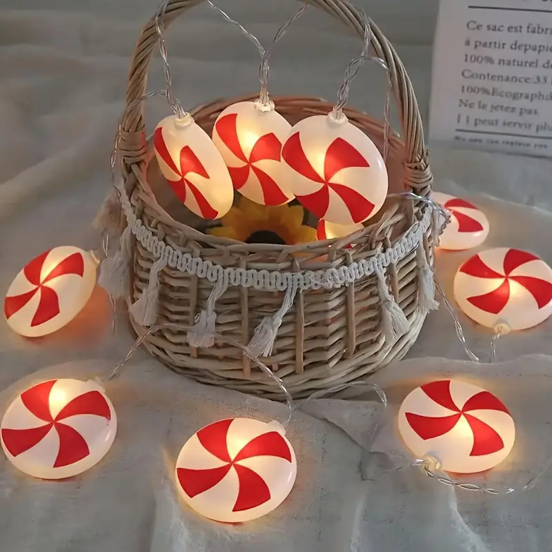 6m 40 LEDS Festive Candy Cane  - Led Fairy String Lights review and price