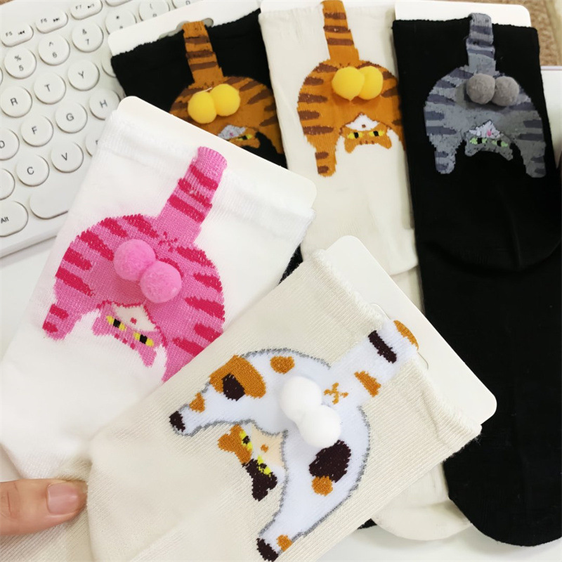Couple Cat Egg Socks 3D Funny  - Christmas Stocking Hanging review and price