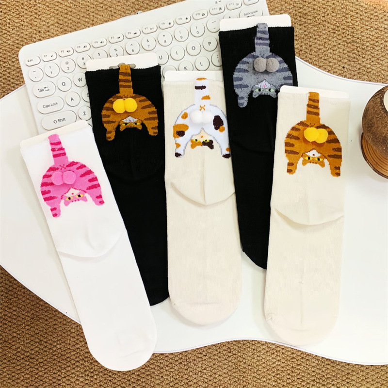 Couple Cat Egg Socks 3D Funny  - Christmas Stocking Hanging review and price