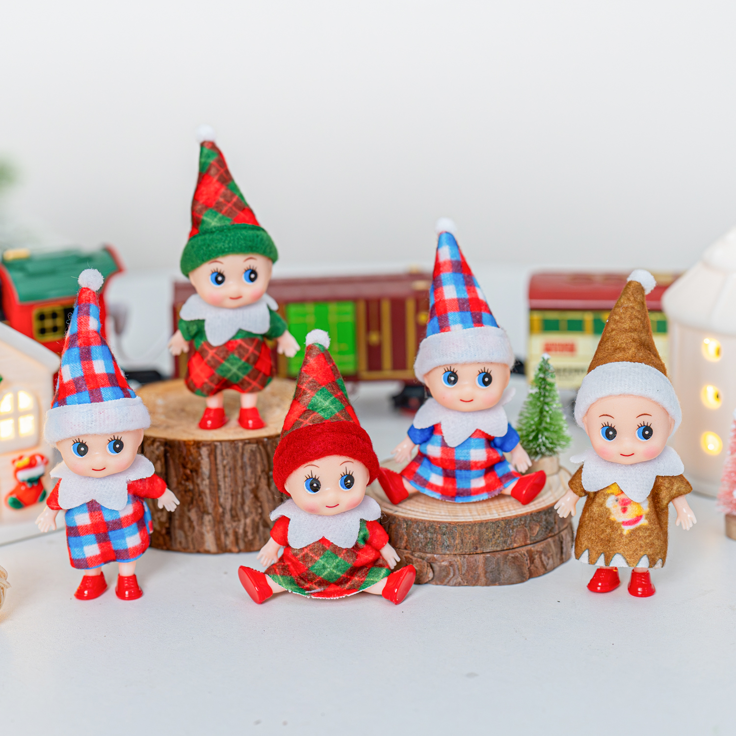 4/5/6 Pcs Mini Baby Elf Christ - Christmas Throw Blanket review and price