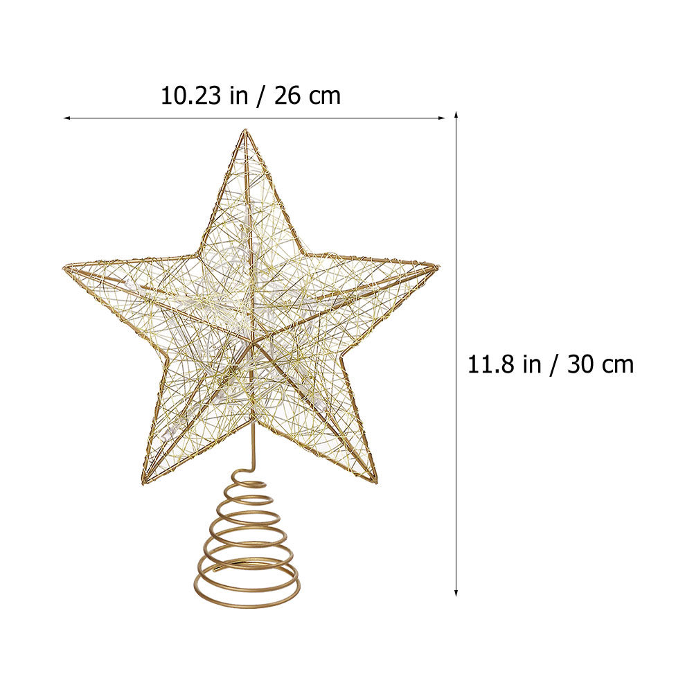 1Pcs LED Five-Pointed Star Chr - Star Tree Topper review and price