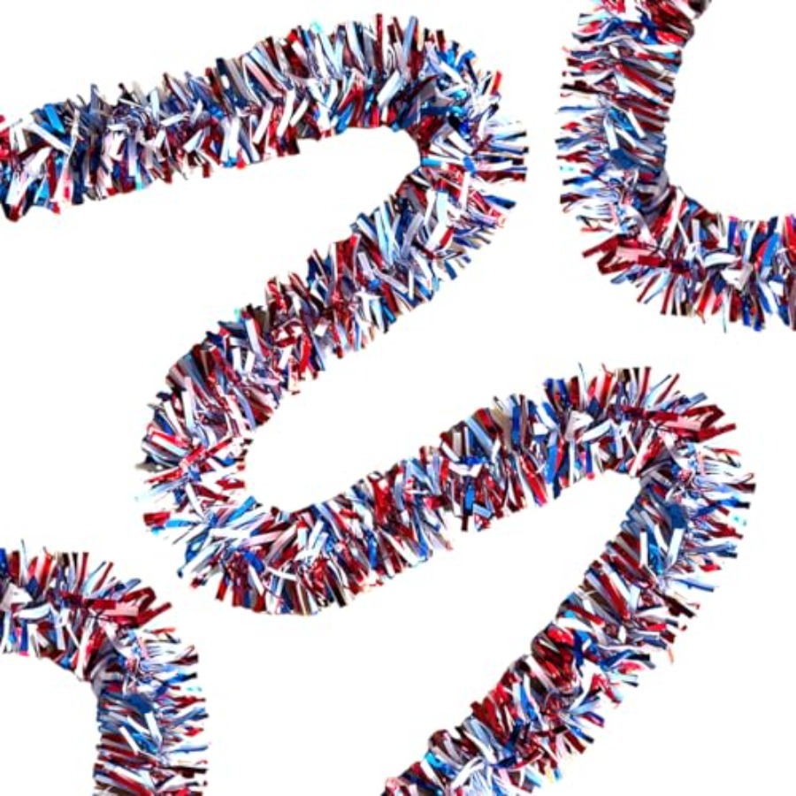 33 Ft 4th of July Tinsel Garla - Tinsel Garland Decoration review and price