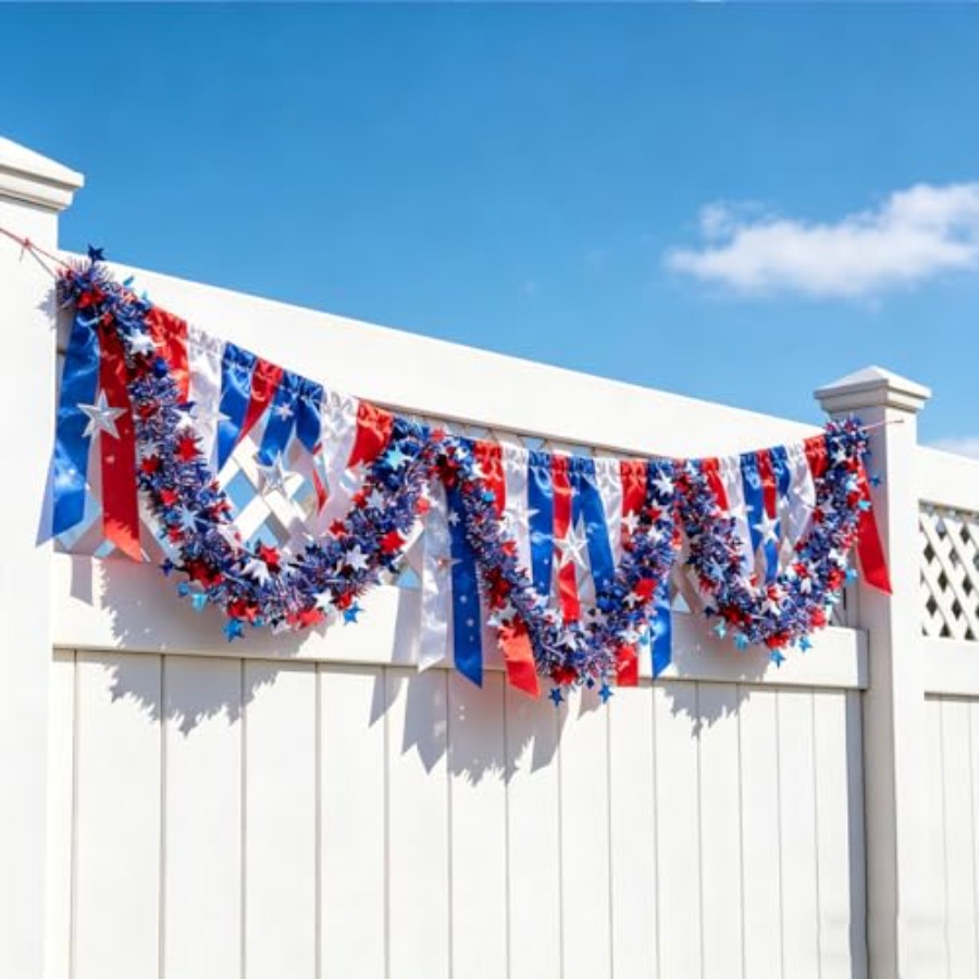 33 Ft 4th of July Decorations  - Tinsel Garland Decoration review and price