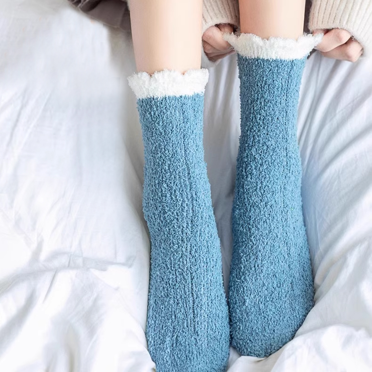6/12 Pairs of Fuzzy Socks Soft - Christmas Stocking Hanging review and price