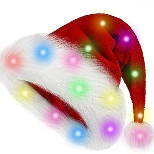 Christmas hat LED light plush  - Santa Hat Plush review and price