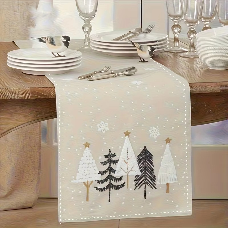 1pc Christmas Tree Themed Tabl - Christmas Table Runner review and price